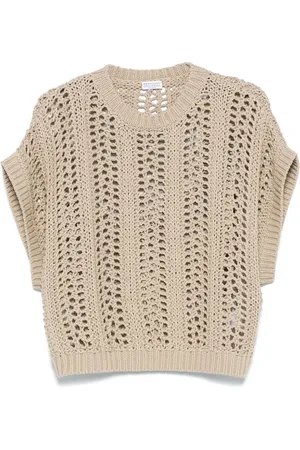 Brunello Cucinelli Open-knit vest