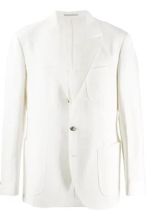 Brunello Cucinelli Single-breasted linen blazer