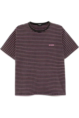 We11 Done Logo striped T-shirt