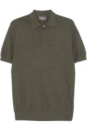 ERIC BOMPARD Zip-up piqu?? polo shirt
