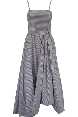 Brunello Cucinelli Striped midi dress