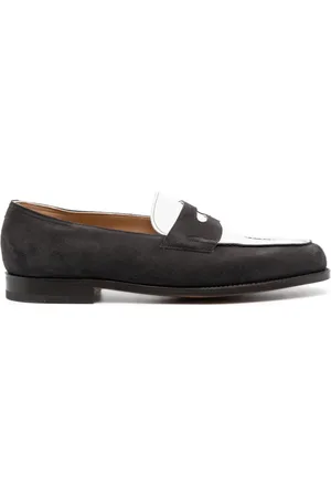 JOHN LOBB Suede penny loafers