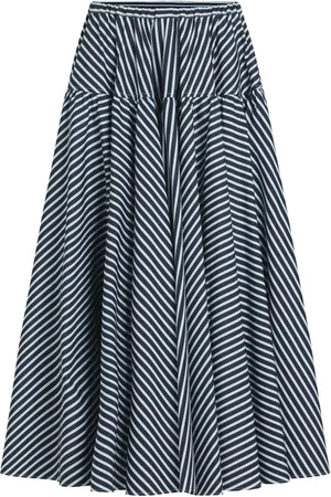 Patou Printed organic cotton maxi skirt