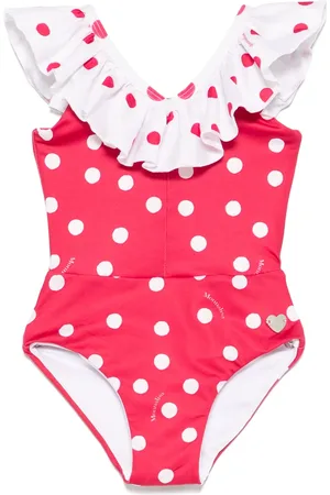 MONNALISA Polka-dot swimsuit