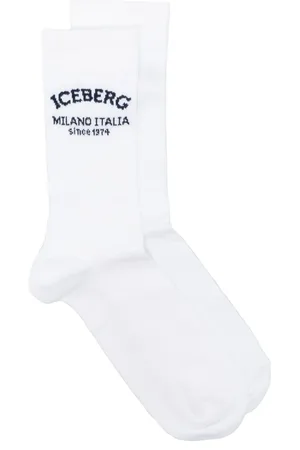 Iceberg Logo cotton socks