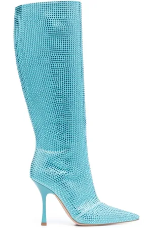 Liu Jo Crystal-embellished pointed-toe boots
