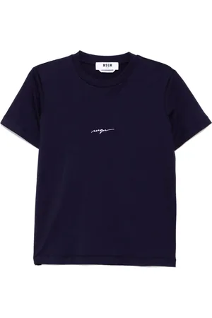 Msgm Logo-embroidered T-shirt
