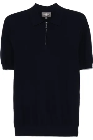 ERIC BOMPARD Zip-up piqu?? polo shirt