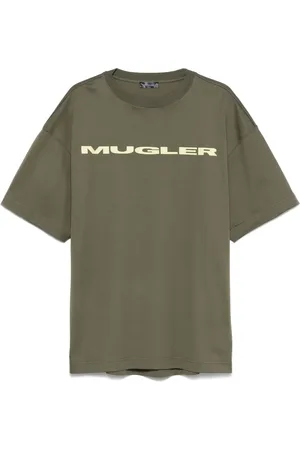MUGLER Logo-appliqu?? T-shirt