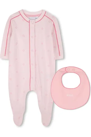 HUGO BOSS Logo pajamas and bib set