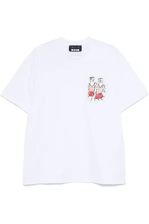 Msgm X Luke Edward Hall Sailors in Love patch T-shirt