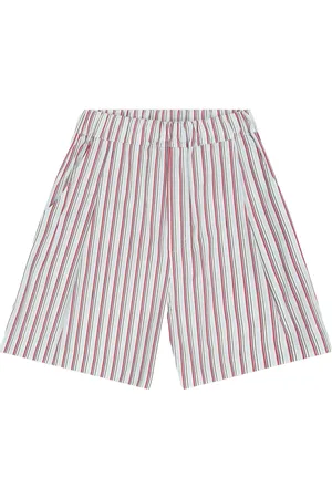 LANEUS Cotton wide leg bermuda