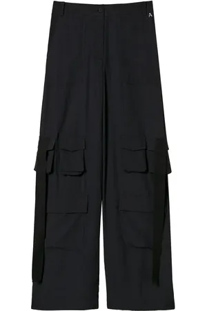 Twin-Set Cr??pe de Chine cargo trousers