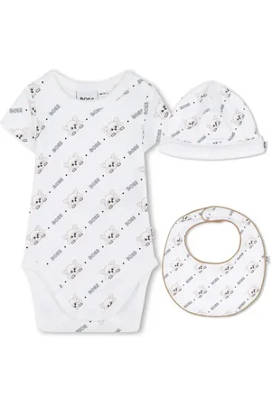 HUGO BOSS Logo-print babygrow set