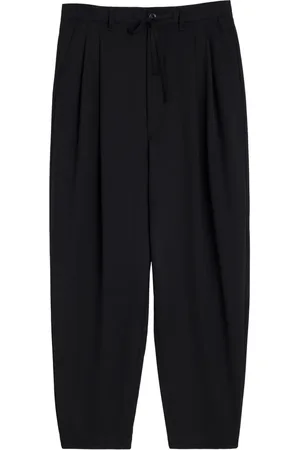 LEMAIRE Drawstring-waistband pleated trousers