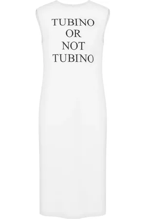 Moschino Slogan-print midi dress