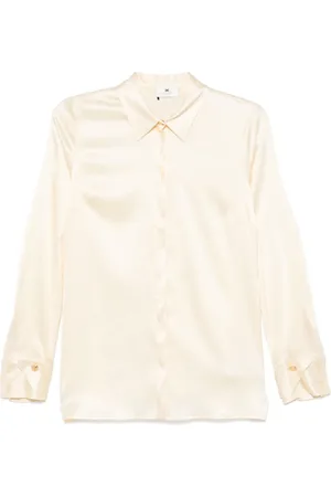 Elisabetta Franchi Double-cuff satin blouse