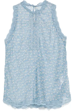 ERMANNO SCERVINO Floral-print tank top
