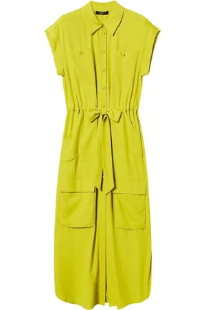Twin-Set Crepe shirt maxi dress