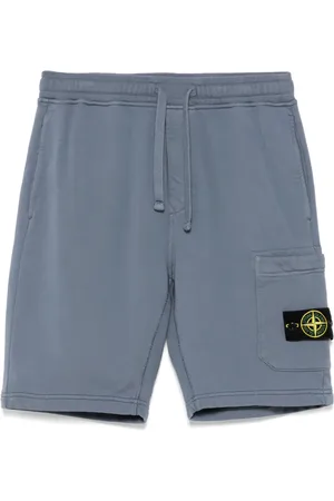 Stone Island Garment-dye logo shorts