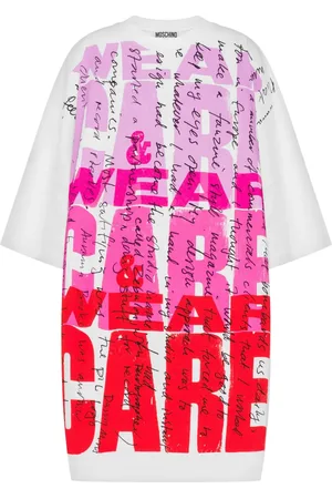Moschino Text-print mini dress