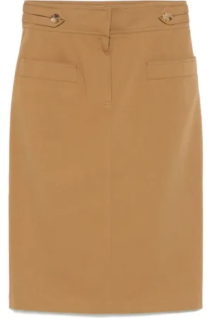 Chloé Twill midi skirt