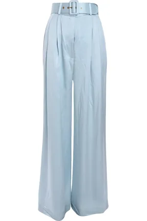 ZIMMERMANN Pleated silk trousers