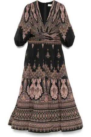ZIMMERMANN Pleated midi dress