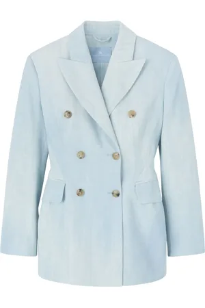 ERMANNO SCERVINO Denim-print blazer
