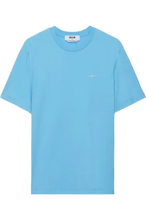 Msgm Logo-embroidered T-shirt