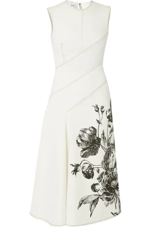 Erdem Floral-print sleeveless midi dress