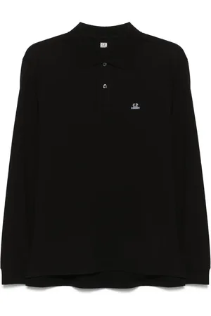 C.P. Company Logo-patch polo shirt