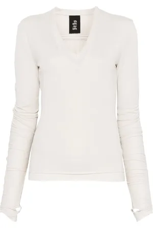 THOM KROM Ruched-detailed top
