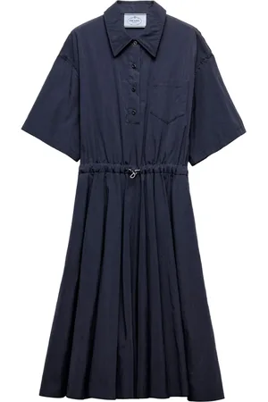 Prada Pong?? short-sleeve midi dress