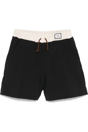 DOUUOD KIDS Logo-patch shorts
