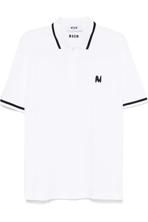 Msgm Logo-embroidered polo shirt