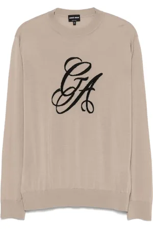 Giorgio Armani Embroidered-logo sweater