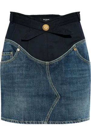 Balmain Denim mini skirt
