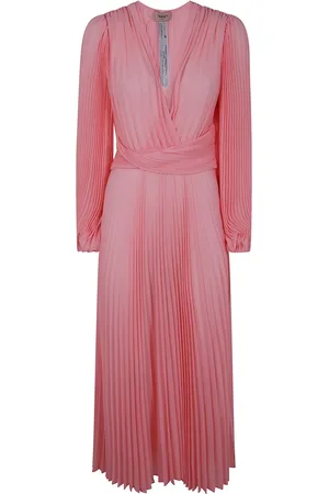 Twin-Set Pleated georgette midi dress