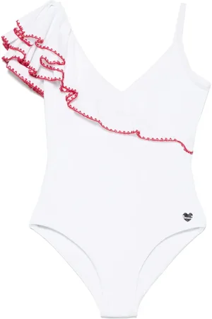 MONNALISA Ruffled-trim swimsuit