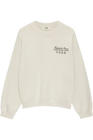 Msgm Logo-print crew-neck sweatshirt