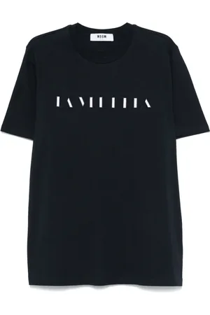 Msgm Slogan-embroidered T-shirt