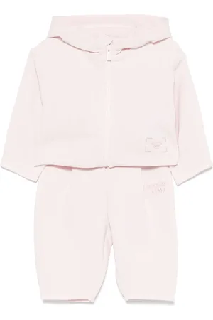 Emporio Armani Logo-embroidered tracksuit set