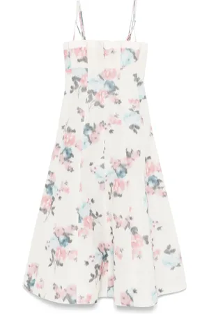 Serafini Ruched taffeta maxi dress