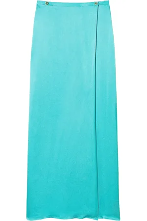 Twin-Set Satin-finish maxi skirt