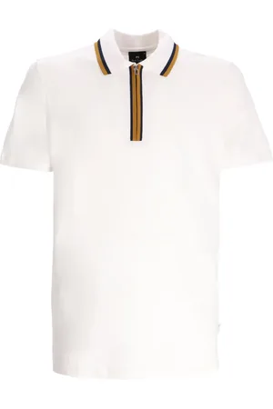 Paul Smith Contrast-tipping zip-neck polo shirt