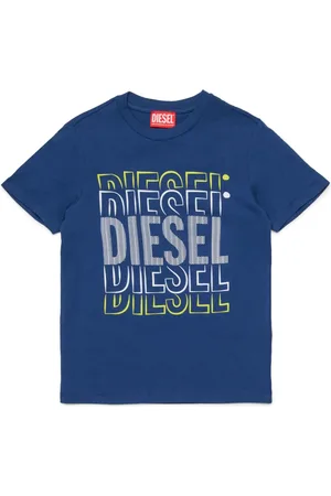 Diesel Multi-logo-print cotton t-shirt