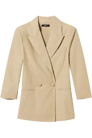 Twin-Set Double-breasted poplin blazer