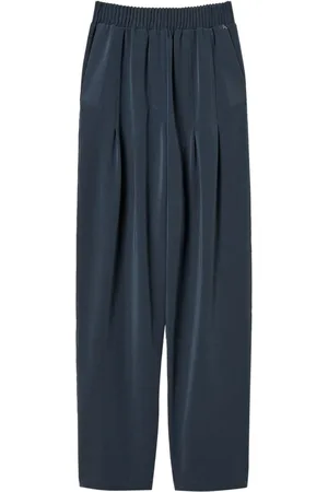 Twin-Set Pleat-detail wide-leg trousers