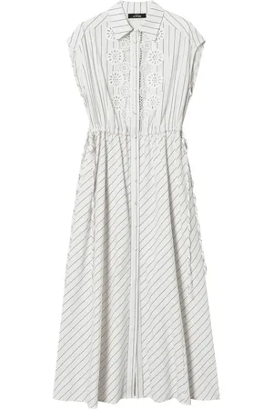 Twin-Set Macram??-detail maxi dress